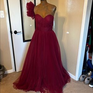 Burgundy Ball Gown